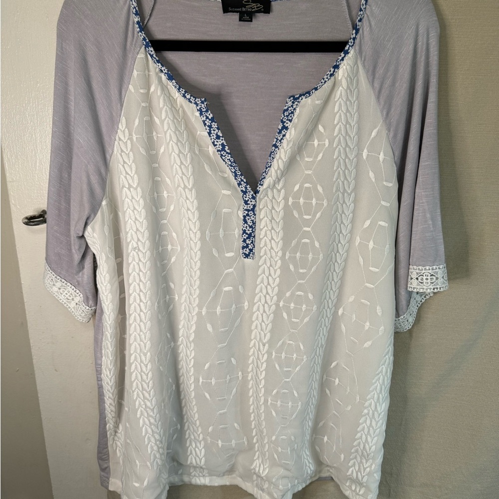 Suzanne Betro top ~ SIZE LARGE